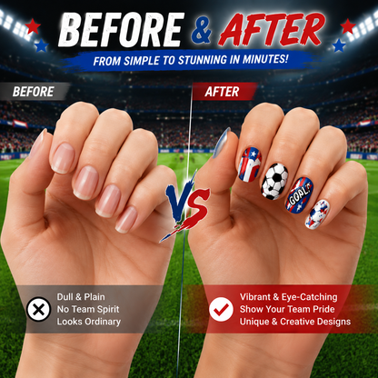 ⚽🏆 Game Day Nail Art Marker Set – 12 Vibrant Colors for Eye-Catching Fan Nails ✨