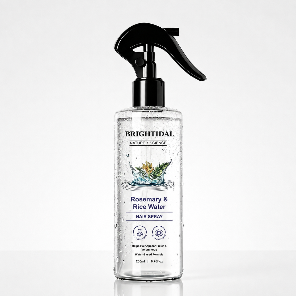 Rosemary & Rice Water Hair Care Spray – Lightweight Leave-In Mist for Soft, Smooth & Shiny-Looking Hair