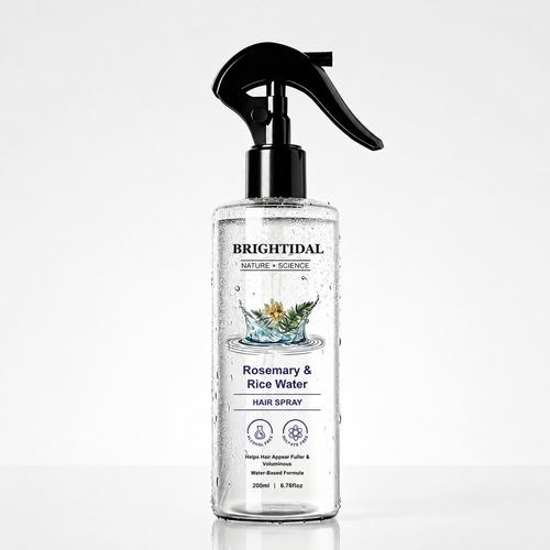 Rosemary & Rice Water Hair Care Spray – Lightweight Leave-In Mist for Soft, Smooth & Shiny-Looking Hair