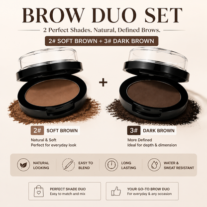 Perfect Brows Dual-Shade Eyebrow Powder – Natural Looking Brows & Long-Lasting Wear