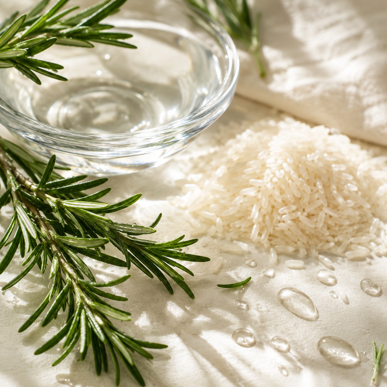 Rosemary & Rice Water Hair Care Spray – Lightweight Leave-In Mist for Soft, Smooth & Shiny-Looking Hair