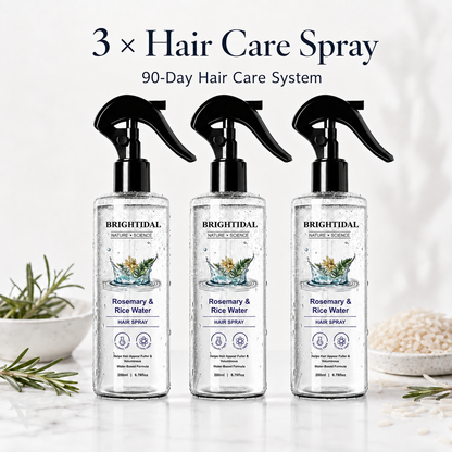 Rosemary & Rice Water Hair Care Spray – Lightweight Leave-In Mist for Soft, Smooth & Shiny-Looking Hair