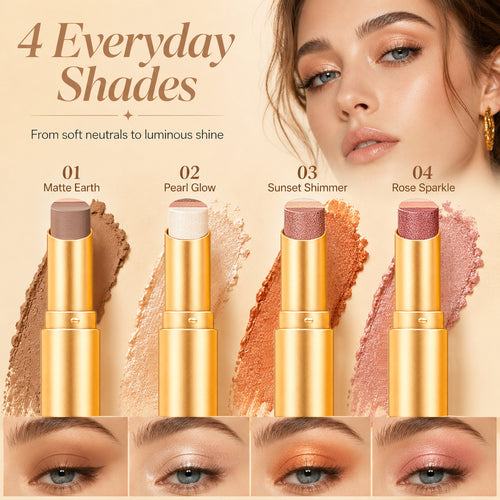 brightidal® 3-in-1 Cream Eyeshadow Stick – One Swipe for Effortless Eye Makeup